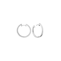 Creoler Sterling Sølv 12 mm Med Vippelås Tråd 3 mm