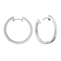 Creoler Sterling Sølv 28,5 mm Med Vippelås Tråd 3 mm