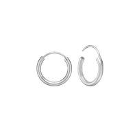 Creoler Sterling Sølv 14 mm Med Vippelås Tråd 2 mm