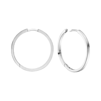 Creoler Sterling Sølv 26 mm Med Vippelås Tråd 2 mm