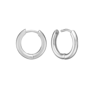 Creoler Sterling Sølv 18 mm Med Vippelås Tråd 2,7 mm