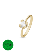Mary Ring 14 Karat Guld Med 1,00ct W/VS Labgrown Diamant