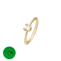 Mary Ring 14 Karat Guld Med 0,40ct W/VS Labgrown Diamant