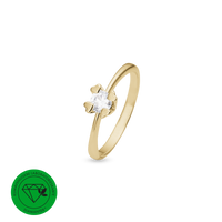 Mary Ring 14 Karat Guld Med 0,50ct W/VS Labgrown Diamant