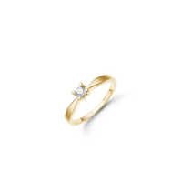 Eternity Ring 14 Karat Guld Med 0,15ct W/SI Diamant