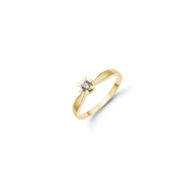 Eternity Ring 14 Karat Guld Med 0,05ct W/SI Diamant