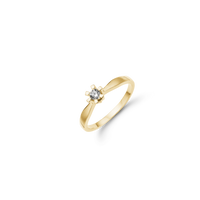 Eternity Ring 14 Karat Guld Med 0,10ct W/SI Diamant
