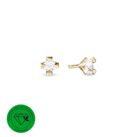 Mary Ørestikker 14 Karat Guld Med 2x0,25ct W/VS Labgrown Diamant