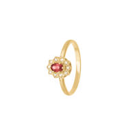 Ring, 8k, Rubin/Diamanter