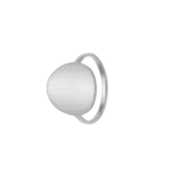 Ring, Cirkel plade, sølv