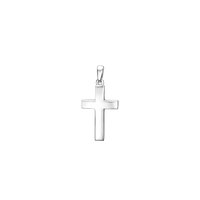 Kors Vedhæng Rhodineret Sterling Sølv 12 x 18 mm
