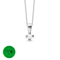 Mary Vedhæng 14 Karat Hvidguld Med 0,50ct W/VS Labgrown Diamant