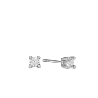 Eternity Ørestikker 14 Karat Hvidguld Med 2x0,10ct W/SI Diamant