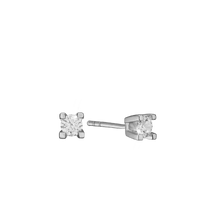Eternity Ørestikker 14 Karat Hvidguld Med 2x0,15ct W/SI Diamant