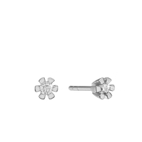 Eternity Ørestikker 14 Karat Hvidguld Med 2x0,35ct W/SI Diamant
