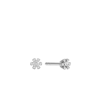 Eternity Ørestikker 8 Karat Hvidguld Med 2x0,03ct W/SI Diamant