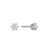 Eternity Ørestikker 14 Karat Hvidguld Med 2x0,15ct W/SI Diamant