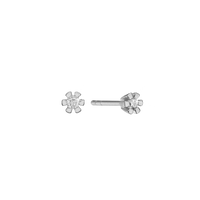 Eternity Ørestikker 8 Karat Hvidguld Med 2x0,03ct W/SI Diamant